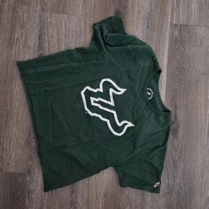 League Dark Green Kids Tee with Bold Logo